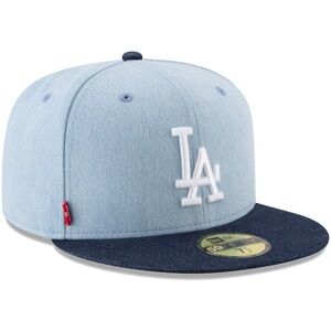 Los Angeles Dodgers New Era Levi's Two-Tone 59FIFTY Fitted Hat - Denim/Navy